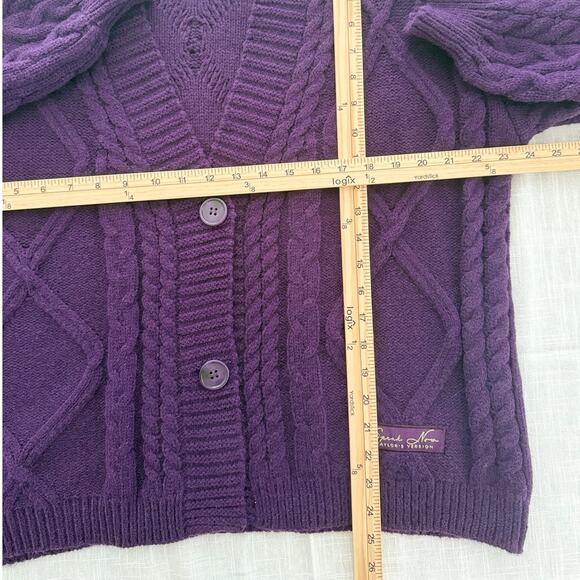 Taylor Swift | authentic Speak Now (TV) purple cardigan knit sweater | XL/2XL - Picture 2 of 11